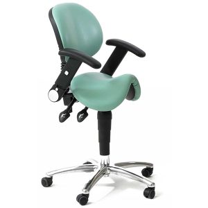 Saddle Seat with Backrest and Arms