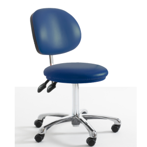 Round Stool with Back Rest