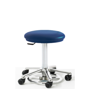 Upholstered Stool with Foot Lift Adjustment