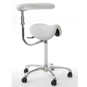 Saddle Stool with Rotating Arm